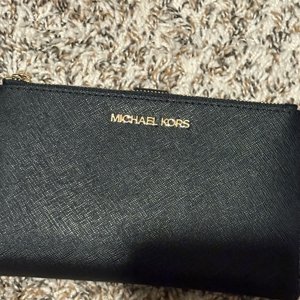 Michael Kors Collection Black and Gold Wallet